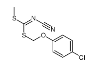 [(4-CHLOROPHENOXY)METHYL] METHYL CYANOCARBONIMIDODITHIOATE structure