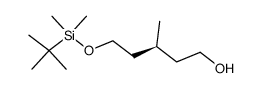 (S)-3-methyl-5-(t-butyldimethylsilyloxy)-1-pentanol结构式