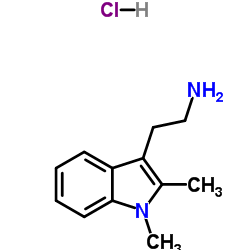 2-(1,2-DIMETHYL-1H-INDOL-3-YL)ETHANAMINE HYDROCHLORIDE结构式