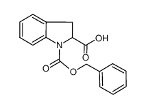 1-[(苄氧基)羰基]吲哚啉-2-羧酸结构式