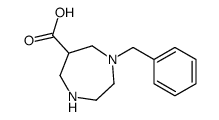 1-Benzyl-1,4-diazepane-6-carboxylic acid Structure