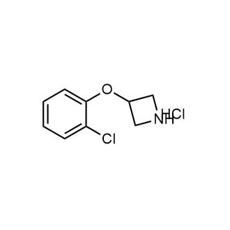 3-(2-Chlorophenoxy)azetidine hydrochloride Structure