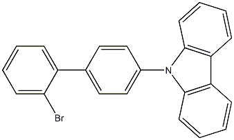 9-(2'-Bromo-4-biphenylyl)carbazole Structure