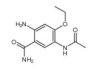 5-acetamido-2-amino-4-ethoxybenzamide Structure