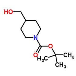 1-Boc-4-piperidinemethanol Structure