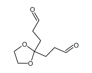 3,3'-(1,3-dioxolane-2,2-diyl)dipropanal Structure