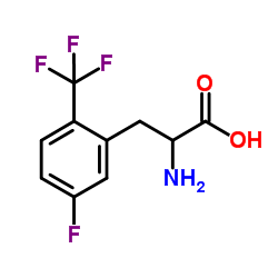 5-FLUORO-2-(TRIFLUOROMETHYL)-DL-PHENYLALANINE结构式