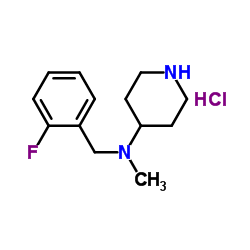 (2-Fluoro-benzyl)-methyl-piperidin-4-yl-amine hydrochloride picture