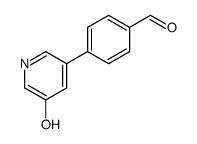 4-(5-hydroxypyridin-3-yl)benzaldehyde Structure