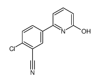 2-chloro-5-(6-oxo-1H-pyridin-2-yl)benzonitrile Structure