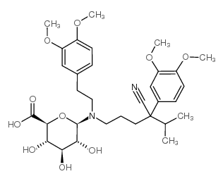 Norverapamil N-b-D-Glucuronide Structure