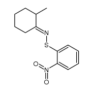 2-methyl-(o-nitrophenylthio)iminocyclohexane Structure