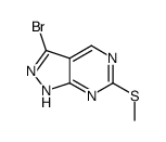 3-溴-6-(甲硫基)-1H-吡唑并[3,4-d]嘧啶结构式