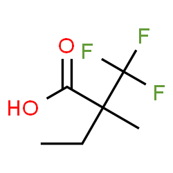 2-Methyl-2-(trifluoromethyl)butanoic acid structure