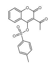 3-acetyl-2-oxo-2H-chromen-4-yl 4-methylbenzenesulfonate Structure