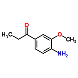 3-methoxy-4-aminopropiophenone Structure