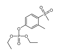 diethyl (3-methyl-4-methylsulfonylphenyl) phosphate结构式