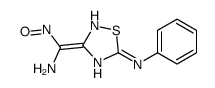 3-[amino(nitroso)methylidene]-N-phenyl-1,2,4-thiadiazol-5-amine Structure