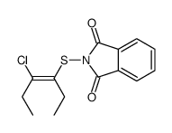 2-(4-chlorohex-3-en-3-ylsulfanyl)isoindole-1,3-dione结构式