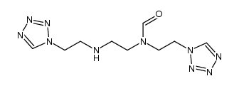 N-(2-(1H-tetrazol-1-yl)ethyl)-N-(2-(2-(1H-tetrazol-1-yl)ethylamino)ethyl)formamide结构式