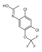 N-[2,4-dichloro-5-(trifluoromethoxy)phenyl]acetamide结构式