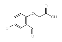 2-(4-chloro-2-formylphenoxy)acetic acid Structure