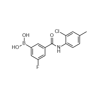 (3-((2-氯-4-甲基苯基)氨基甲酰基)-5-氟苯基)硼酸图片
