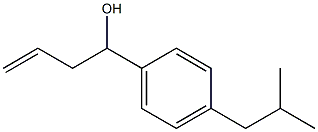 1-[4-(2-methylpropyl)phenyl]but-3-en-1-ol Structure