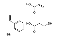 azanium,prop-2-enoic acid,styrene,3-sulfanylpropanoate Structure