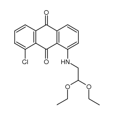 1-chloro-8-((2,2-diethoxyethyl)amino)anthracene-9,10-dione结构式