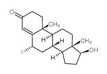 4-ANDROSTEN-6-ALPHA-FLOURO-17-BETA-OL-3-ONE Structure