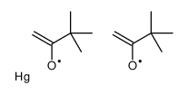 bis(3,3-dimethyl-2-oxobutyl)mercury结构式