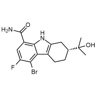 (2R)-5-溴-6-氟-2-(2-羟基丙烷-2-基)-2,3,4,9-四氢-1H-咔唑-8-羧酰胺图片