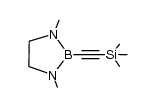 1,3-dimethyl-2-[(trimethylsilyl)ethynyl]-1,3,2-diazaborilidine结构式