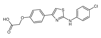 2-[4-[2-[(4-chlorophenyl)amino]-1,3-thiazol-4-yl]phenoxy]acetic acid picture