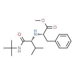 L-Phenylalanine, N-[1-[[(1,1-dimethylethyl)amino]carbonyl]-2-methylpropyl]-, methyl ester, (R)- (9CI)结构式