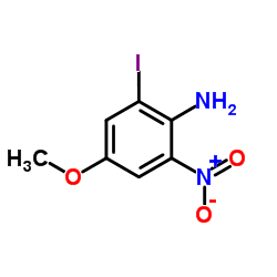 2-Iodo-4-methoxy-6-nitroaniline结构式