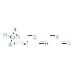 dicesium dicarbonyltetrachlororuthenate structure