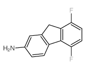 9H-Fluoren-2-amine,5,8-difluoro- Structure