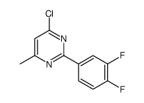 4-chloro-2-(3,4-difluorophenyl)-6-methylpyrimidine结构式