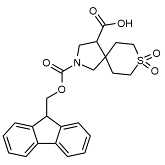 2-(((9H-芴-9-基)甲氧基)羰基)-8-硫杂-2-氮杂螺[4.5]癸烷-4-羧酸8,8-二氧化物图片
