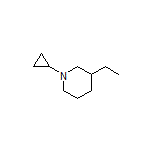 1-环丙基-3-乙基哌啶结构式