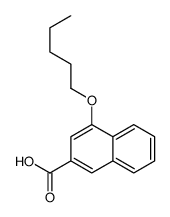 4-(Pentyloxy)-2-naphthoic acid Structure