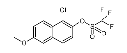 1-chloro-2-trifluoromethylsulphonyloxy-6-methoxynaphthalene Structure