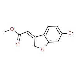 Methyl 2-(6-Bromobenzofuran-3(2H)-ylidene)acetate structure