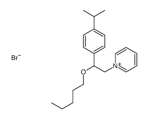 1-[2-pentoxy-2-(4-propan-2-ylphenyl)ethyl]pyridin-1-ium,bromide结构式