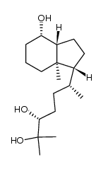 (1R,3aR,4S,7aR)-1-[(1R,4R)-4,5-dihydroxy-1,5-dimethylhexyl]-7a-methyl-octahydro-1H-inden-4-ol Structure