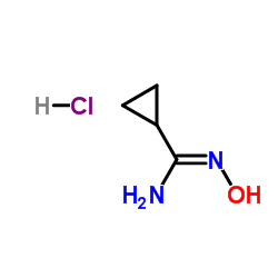 N'-HYDROXYCYCLOPROPANECARBOXIMIDAMIDE HYDROCHLORIDE Structure