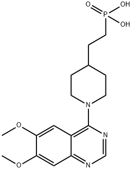 Phosphonic acid, P-[2-[1-(6,7-dimethoxy-4-quinazolinyl)-4-piperidinyl]ethyl]- picture