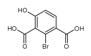 2-Brom-4-hydroxy-isophthalsaeure Structure